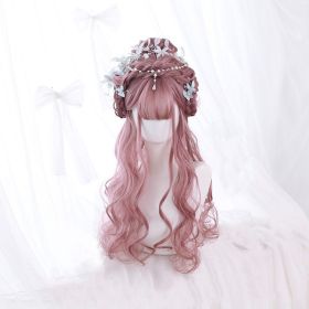 Long Curly Hair Fashion Full Headgear Air Bangs Chemical Fiber Wig