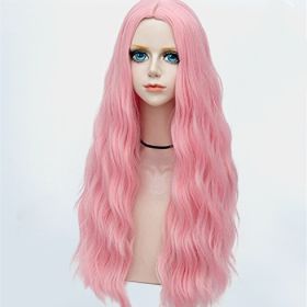 Mid Parting Multicolor Chemical Fiber Wig Full Head Cover