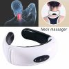 Electric Tens Unit Pulse Neck Massager Magnetic Pulse Therapy Vertebra Relax