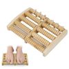 Massage Foot Roller Dual Wooden Stress Relief Roller Acupressure Massage Plantar Relaxation Shiatsu Massage for Foot Leg Back