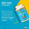 Qunol Mini Omega-3 Fish Oil Supplement (180 count) Heart Health Support with 1000mg Wild Caught Omega-3 Fatty Acids (Including EPA & DHA)