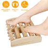 Massage Foot Roller Dual Wooden Stress Relief Roller Acupressure Massage Plantar Relaxation Shiatsu Massage for Foot Leg Back