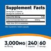 Nutricost Grass Fed Desiccated Beef Liver Supplement 240 Capsules, 3000mg (750mg Per Cap)