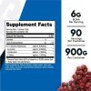 Nutricost BCAA Powder- 2:1:1 (Grape) 90 Servings -Non-GMO Amino Acids