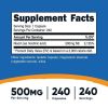 Nutricost Niacin (Vitamin B3) 500mg, 240 Capsules - Gluten Free and Non-GMO Supplement