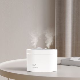 New USB Dual Spray Humidifier For Home Office (Option: White-Charging)