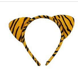 Performance Cartoon Animal Headband Plush Headdress (Option: Tiger)