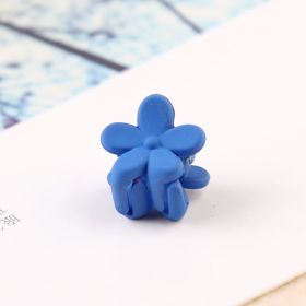 Flower mini hairpin (Color: Blue)