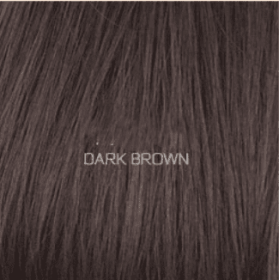 Oblique bangs short straight hair hood (Option: Dark Brown)