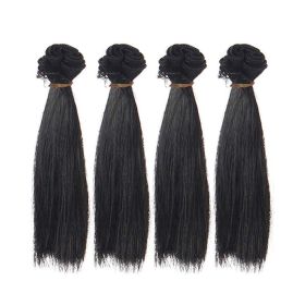 4-piece doll wig (Option: 1B Style-30cm)