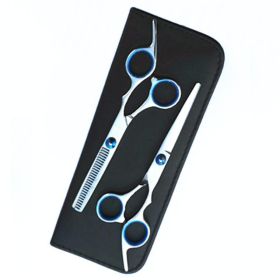 Hairdressing And Hairdressing Scissors Bangs Cut Set (Option: New upgraded version of flat)