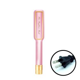 Hair Straightener, Electric Splint, Straight Clamp, Ceramic Hair Straightener, Straight Plate, Black Electronic Thermostat, American Standard Hair Str (Option: Pink-US)