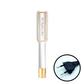 Hair Straightener, Electric Splint, Straight Clamp, Ceramic Hair Straightener, Straight Plate, Black Electronic Thermostat, American Standard Hair Str (Option: White-EU)