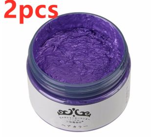 Hair Color Wax (Option: Purple 2pcs)