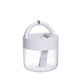 Cross-Border Portable 1L Large-Capacity Office And Home Desktop Humidifier (Option: White-Battery)