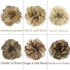 Wig hair circle (Option: Golden Brown 2 pcs)