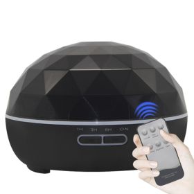 Ultrasonic aroma diffuser mute colorful night light (Option: Black-AU WiFi)