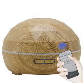 Ultrasonic aroma diffuser mute colorful night light (Option: Wood grain-AU WiFi)