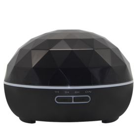 Ultrasonic aroma diffuser mute colorful night light (Option: Black-EU)