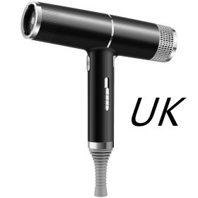 New Concept Hair Dryer Household Hair Dryer (Option: Black-UK-Gift box)