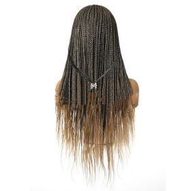 European And American Ice Silk Hair With Turban Wig Three-strand Braid Brazilian Hook Stretch Net (Option: 3Picture)