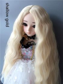 Small Cloth Salon Doll Wigs (Option: Light gold-3 Points)