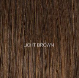 Wig European and American ladies short hair grandma gray hood (Option: Light Brown)