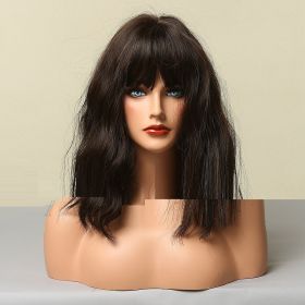 Gradual Golden Short Hair BOB Head Lifelike Chemical Fiber (Option: Lc2104 Color)