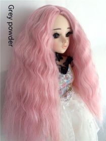 Small Cloth Salon Doll Wigs (Option: Gray Powder-6points)