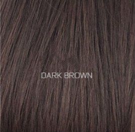 Wig European and American ladies short hair grandma gray hood (Option: Dark Brown)