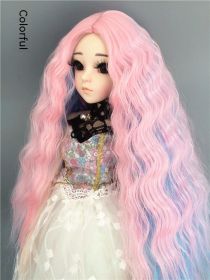 Small Cloth Salon Doll Wigs (Option: Colorful-Small three points)