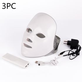 Beauty Instrument Beauty Skin Mask Instrument Seven-color Photon Rejuvenation (Option: Without original packaging 3PC-EU)