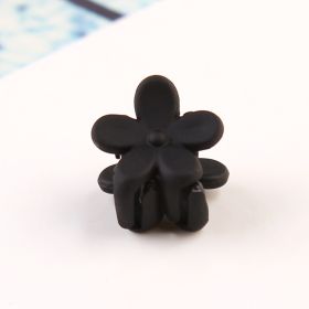 Flower mini hairpin (Color: Black)