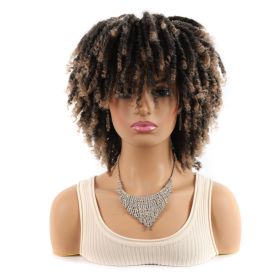 African Wigs With Small Curly Hair Headgear Non-multicolor 6-inch (Option: 1BT27)