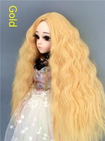 Small Cloth Salon Doll Wigs (Option: golden-4 Points)