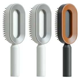 Self Cleaning Hair Brush For Women One-key Cleaning Hair Loss Airbag Massage Scalp Comb Anti-Static Hairbrush (Option: Set V)