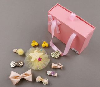 Princess Hairpin Kit Hair Barrette Clip (Color: Yellow)