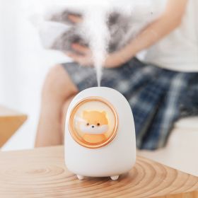 Cartoon Space Capsule Portable Wireless Humidifier (Option: White-USB)