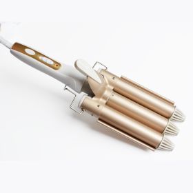 Ceramic Glaze Large Egg Roll Stick Three Stick Curling Iron (Option: 20mm-US)