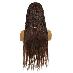 European And American Ice Silk Hair With Turban Wig Three-strand Braid Brazilian Hook Stretch Net (Option: 1Picture)