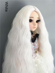 Small Cloth Salon Doll Wigs (Option: white-3 Points)