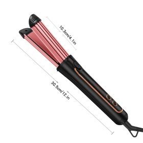 Mini Fashion Wet And Dry Curling Iron (Option: Black-EU)