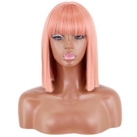 Short Straight Bangs Chemical Fiber Wig (Option: 33497 Style)