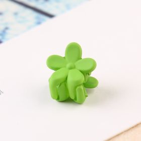 Flower mini hairpin (Color: Green)