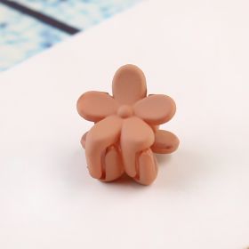 Flower mini hairpin (Color: Khaki)