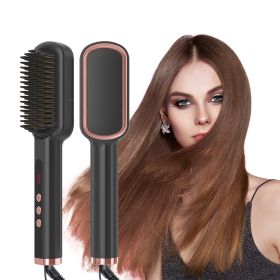 Heating Electric Curling Iron Hair Straightener Multifunctional Curling Iron (Option: A-EU)