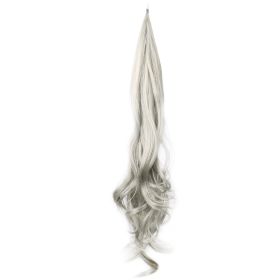 Chemical Fiber Wig Ponytail Wrap Wig (Option: Gray)