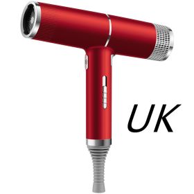 New Concept Hair Dryer Household Hair Dryer (Option: Red-UK-Gift box)