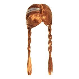 Halloween Masquerade Headdress Wave Brown Wig (Color: Brown)