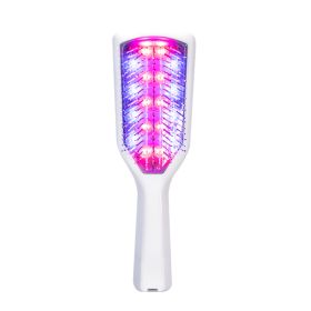 Men's And Women's Red Light Vibration Massage Comb (Color: White)